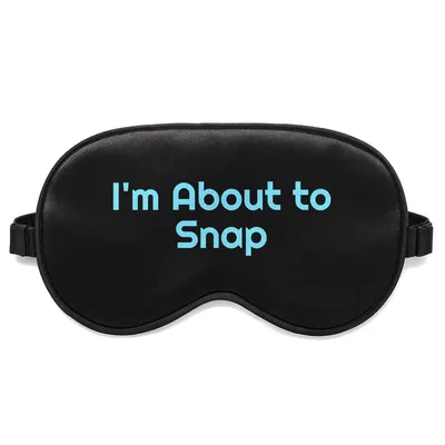 Camera Lover Sleep Mask: I'm About to Snap Design