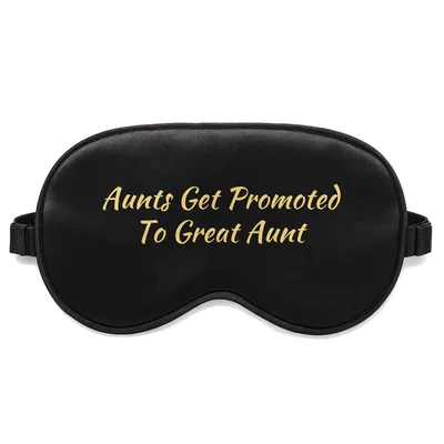 Great Aunt Promoted Sleep Mask Celebrate New Grandchild Status