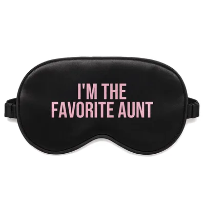 Favorite Aunt Sleep Mask: Bold Pink Text Design for Family Lovers