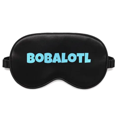 Boba Axolotl Lover Sleep Mask: Bobalotl Text Design for Sweet Dreams