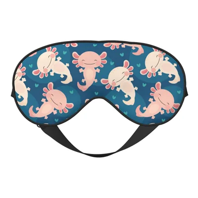 Cute Axolotl Sleep Mask for Night Owls and Dreamers