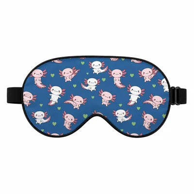 Kawaii Axolotl Sleep Mask for Cute Animal Fans