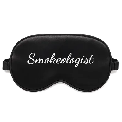 BBQ Smoker Sleep Mask: Smokeologist Script Design for Pitmasters