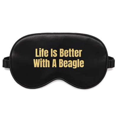 Beagle Lover Sleep Mask: Life Is Better With A Beagle Design