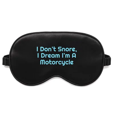 Motorcycle Dreamer Sleep Mask: Biker Humor for Night Shifts