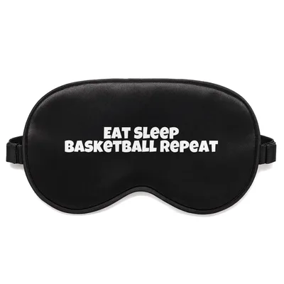 Eat Sleep Basketball Sleep Mask for Court Enthusiasts
