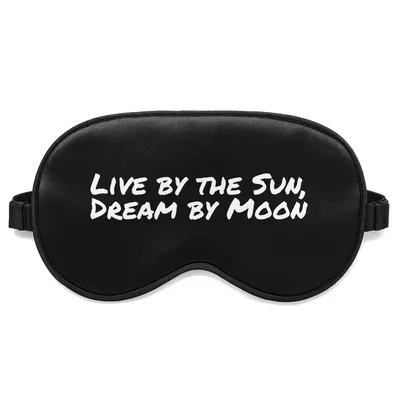 Live by The Sun Sleep Mask: Boho Day and Night Slogan
