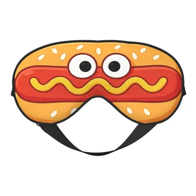 Hot Dog Lover Sleep Mask for Bedtime Fun