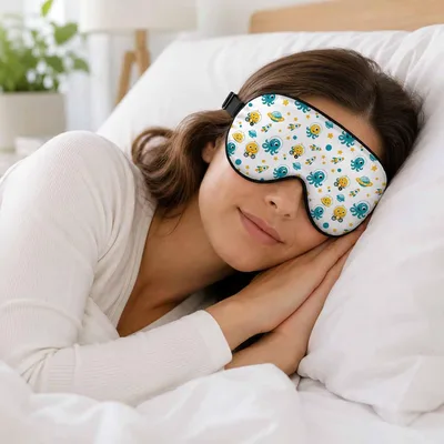 Space Octopus Sleep Mask: Cute Space Theme Eye Cover