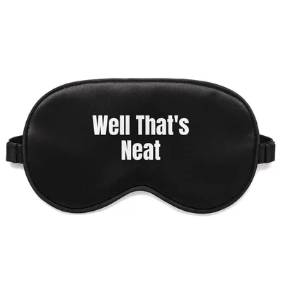 Neat Whiskey Sleep Mask: Well That's Neat Design