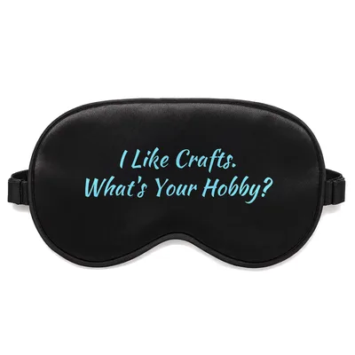 Funny Beer Sleep Mask: I Like Crafts Design