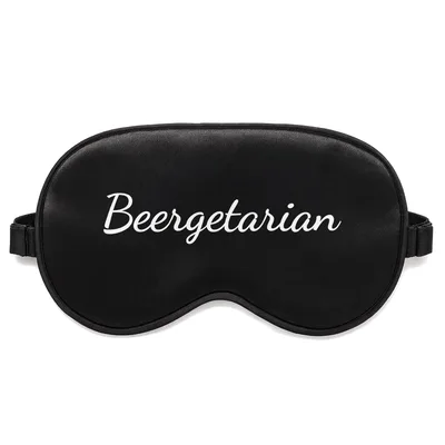 Beer Drinker Sleep Mask: The Beergetarian Design for Craft Lovers