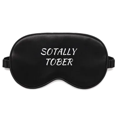 Sober October Sleep Mask: Sotally Tober Design for Beer Lovers