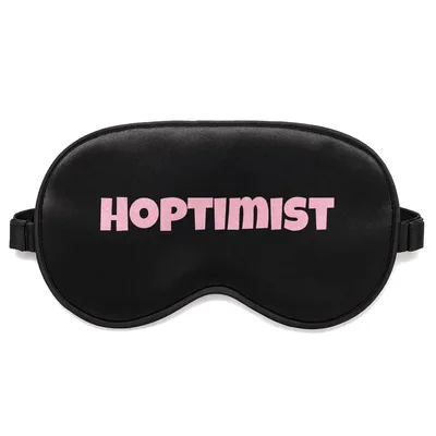 Hoppy Beer Lover Sleep Mask with Hoptimist Wordplay