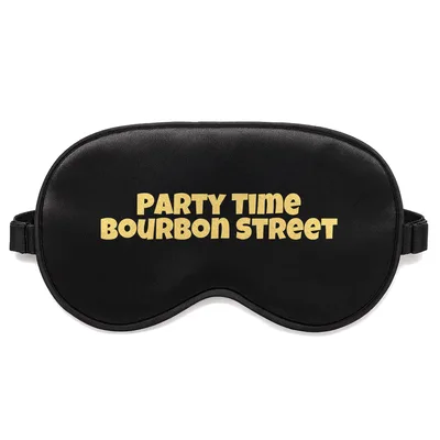 Bourbon Street Party Sleep Mask: New Orleans Nightlife Design
