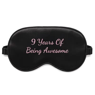 9th Birthday Sleep Mask Celebrating Nine Years of Being Awesome