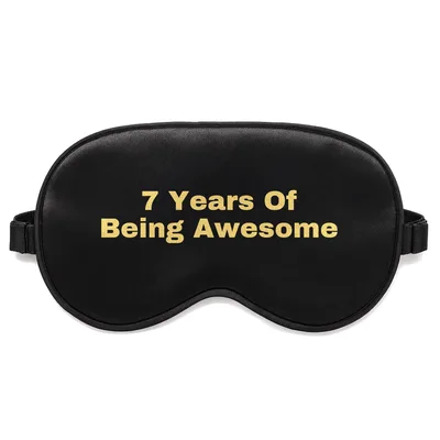 7th Birthday Sleep Mask Celebrating Seven Years of Being Awesome