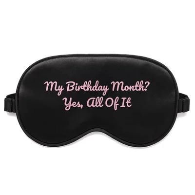 Birthday Month Celebration Sleep Mask for the Year-Round Celebrant