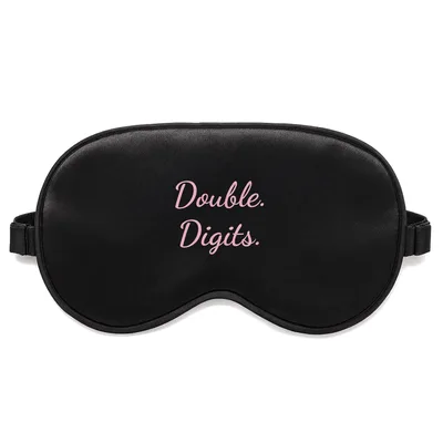 Double Digits Birthday Sleep Mask - Pink Script Design