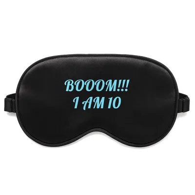 Ten Year Old Birthday Sleep Mask Celebrating a Big Milestone