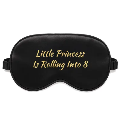 8th Birthday Princess Sleep Mask for Roller Skating Fans