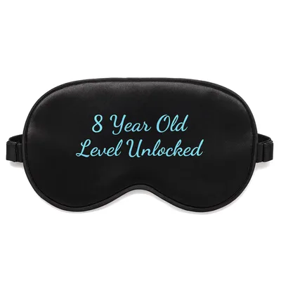 8th Birthday Level Unlocked Sleep Mask for 8-Year-Olds