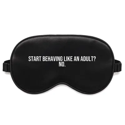 Refuse to Adult Sleep Mask: Turning 50 with Bold Text