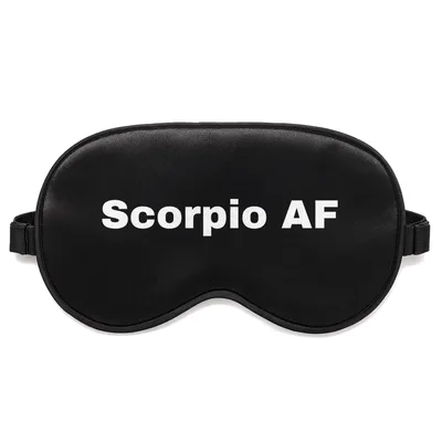 Scorpio Zodiac Sleep Mask for October and November Birthdays
