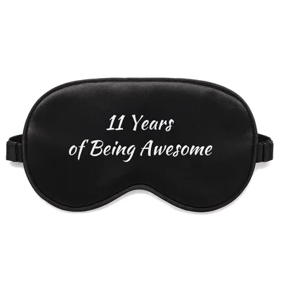 11th Birthday Sleep Mask Celebrating 11 Years of Being Awesome