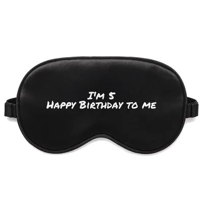 5th Birthday Sleep Mask: I'm 5 Happy Birthday to Me Design