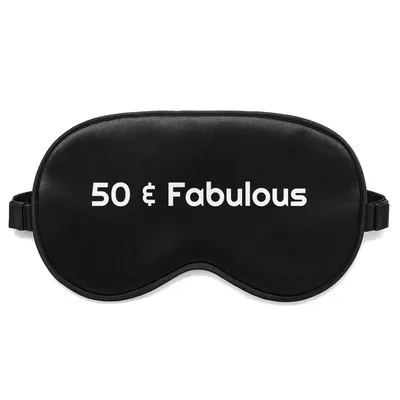 Fabulous 50th Birthday Sleep Mask for Bold Celebrations
