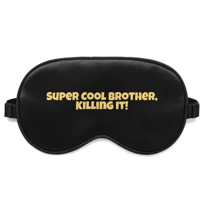 Super Cool Brother Sleep Mask: Bold Birthday Gift for Him