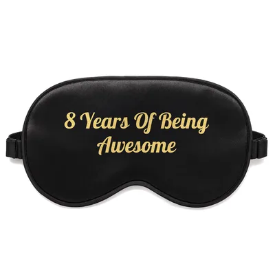 8th Birthday Sleep Mask Celebrating 8 Years of Being Awesome