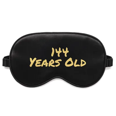 144 Years Old Sleep Mask: A Math Joke for 12th Birthday Celebrations