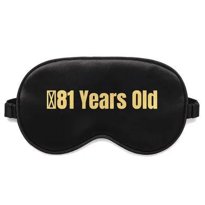 81st Birthday Sleep Mask: Square Root of 81 Years Old Design