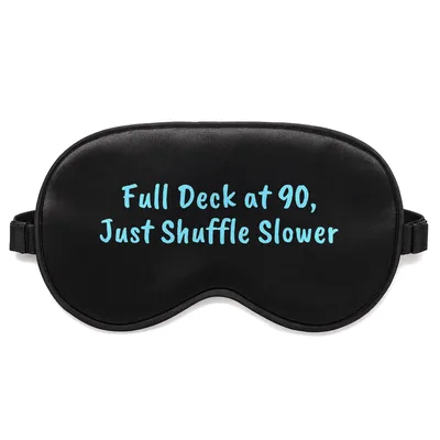 90th Birthday Card Player Sleep Mask for Fun Nightly Rest