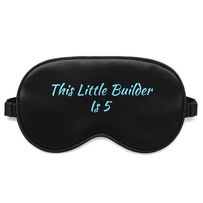 5th Birthday Builder Sleep Mask Celebrating a Five Year Old