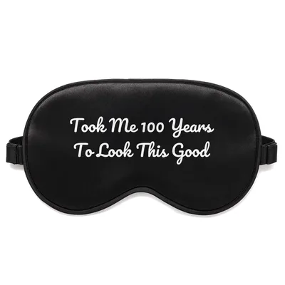 100 Years Old Birthday Sleep Mask - Century Celebration Design