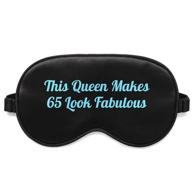65th Birthday Queen Sleep Mask Celebrating Sixty-Five Years