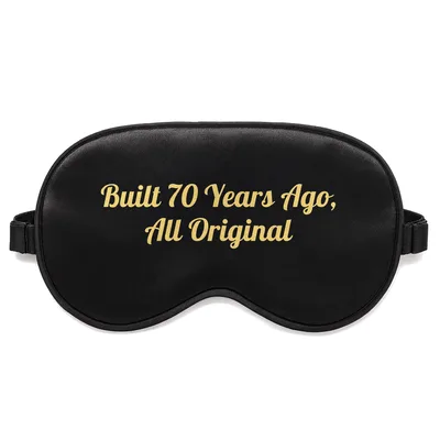 Built 70 Years Ago Sleep Mask: Vintage 70th Birthday Design