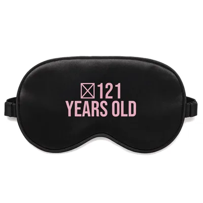 121 Years Old Sleep Mask: Square Root Birthday Design for Math Lovers