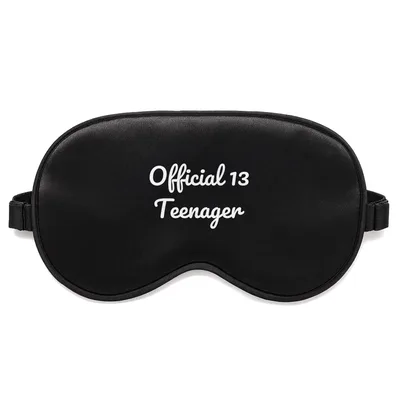 Official 13 Teenager Sleep Mask for Thirteenth Birthday Celebrations