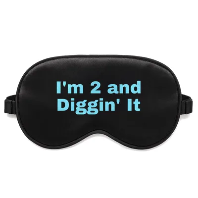 Two Year Old Digger Sleep Mask: I'm 2 and Diggin' It Design