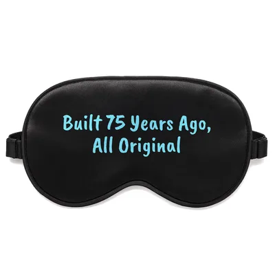 Built 75 Years Ago Sleep Mask: Vintage 75th Birthday Design