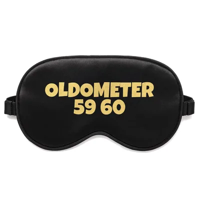 Over the Hill Birthday Sleep Mask: Oldometer 59 60 Design