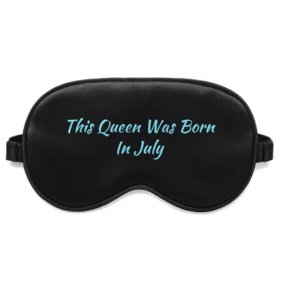 July Birthday Queen Sleep Mask - Bold Script for July Birthdays