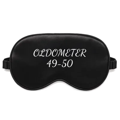 Oldometer 50th Birthday Sleep Mask: 49-50 Odometer Design
