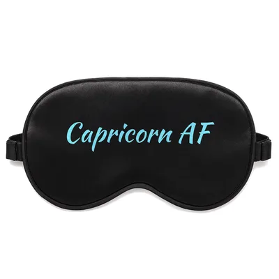 Capricorn AF Sleep Mask for December Birthdays and Zodiac Fans