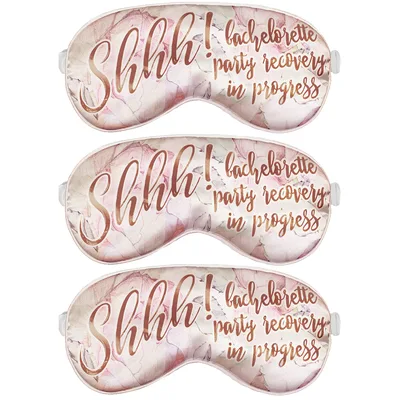 Bachelorette Party Recovery Sleep Mask Set of 3 for the Bride Squad