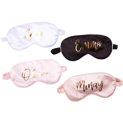 Bachelorette Party Sleep Mask Set of 4 with Names